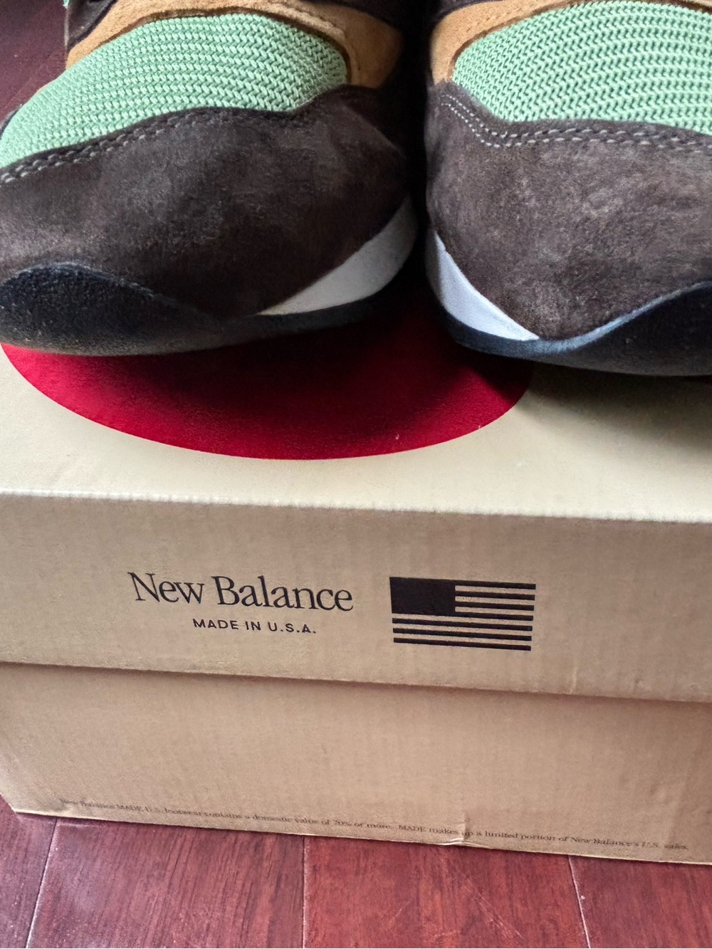 New balance men’s size 12 sneakers bnib green brown - Picture 6 of 12